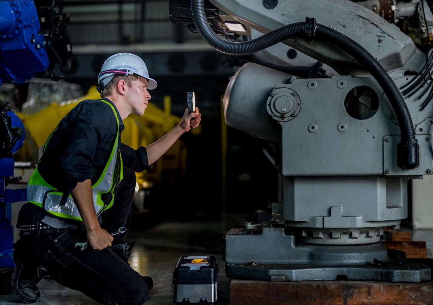 Modern construction buildings with cranes